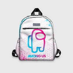 Детский рюкзак Among Us neon gradient style