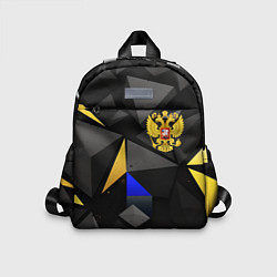 Детский рюкзак Герб РФ абстракция, цвет: 3D-принт