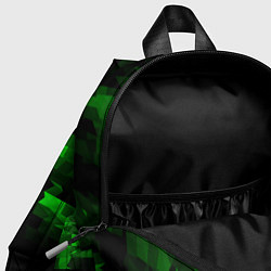 Детский рюкзак Зеленые пирамиды, цвет: 3D-принт — фото 2