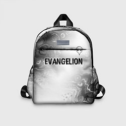 Детский рюкзак Evangelion glitch на светлом фоне: символ сверху, цвет: 3D-принт
