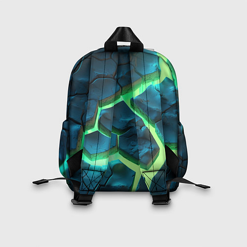 Детский рюкзак CS GO green texture logo / 3D-принт – фото 2