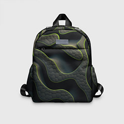 Детский рюкзак Объемная темная текстура, цвет: 3D-принт