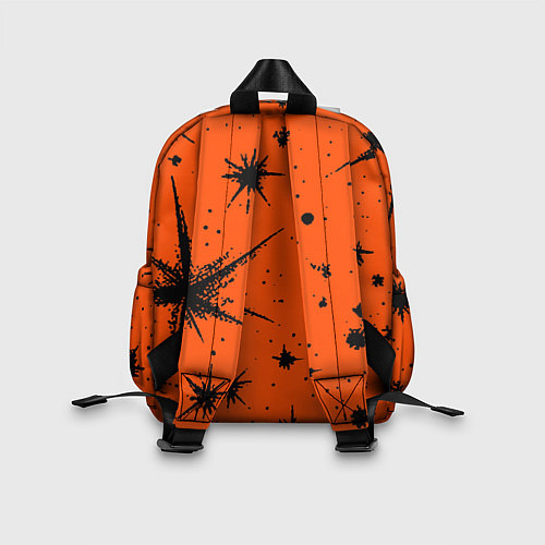 Детский рюкзак Огненный оранжевый абстракция / 3D-принт – фото 2