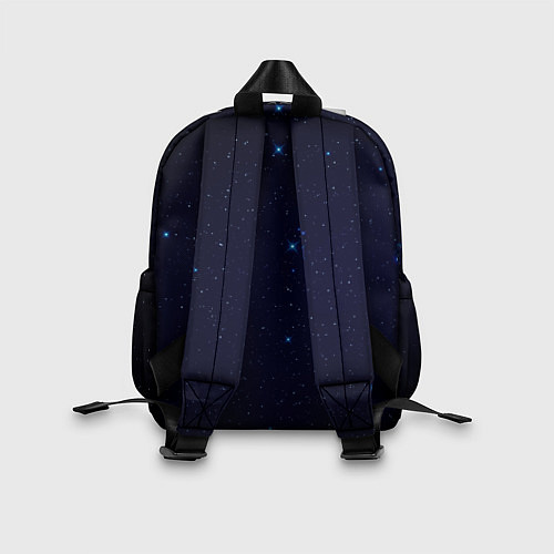 Детский рюкзак Тёмный космос и синие звёзды / 3D-принт – фото 2