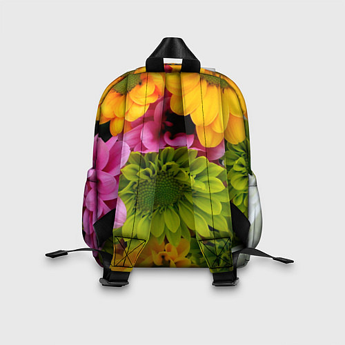 Детский рюкзак Паттерн цветочный / 3D-принт – фото 2