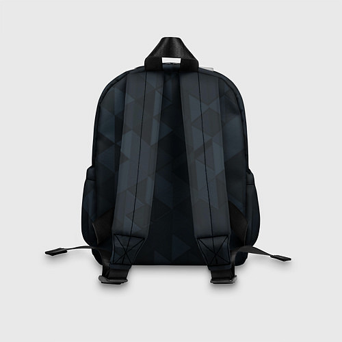 Детский рюкзак Тёмно-синий треугольный / 3D-принт – фото 2