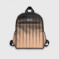 Детский рюкзак Персиковый полосатый градиент, цвет: 3D-принт