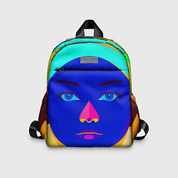 Детский рюкзак Девушка монашка с синим лицом