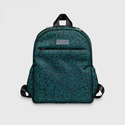 Детский рюкзак Паттерн мозаика зелёный, цвет: 3D-принт