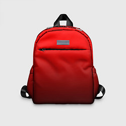 Детский рюкзак Градиент красно-чёрный, цвет: 3D-принт
