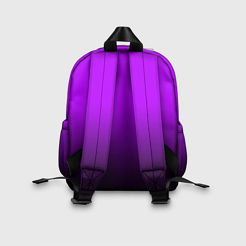 Детский рюкзак Градиент фиолетово-чёрный / 3D-принт – фото 2