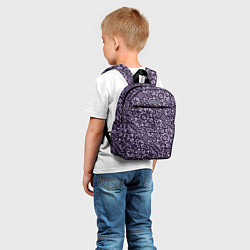 Детский рюкзак Фиолетовый паттерн узоры, цвет: 3D-принт — фото 2