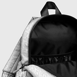 Детский рюкзак Светло-серый узоры, цвет: 3D-принт — фото 2