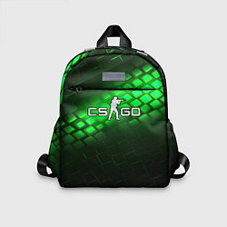 Детский рюкзак CSGO green light logo, цвет: 3D-принт