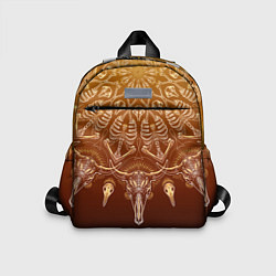 Детский рюкзак Большая костяная мандала, цвет: 3D-принт