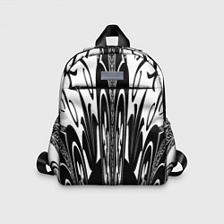 Детский рюкзак Черные завихрения, цвет: 3D-принт