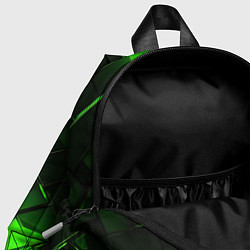 Детский рюкзак Зеленые элементы абстракция, цвет: 3D-принт — фото 2