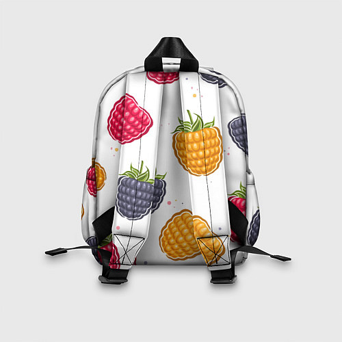 Детский рюкзак Разноцветная малина / 3D-принт – фото 2