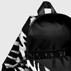 Детский рюкзак Полосы зебры с черным, цвет: 3D-принт — фото 2