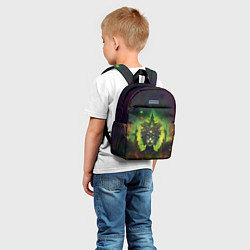 Детский рюкзак Зеленая фантастическая ведьма с бабочками, цвет: 3D-принт — фото 2