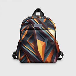 Детский рюкзак Разноцветная 3D геометрия узоров метавселенной, цвет: 3D-принт