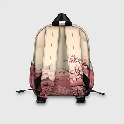 Детский рюкзак Сакура в горах / 3D-принт – фото 2