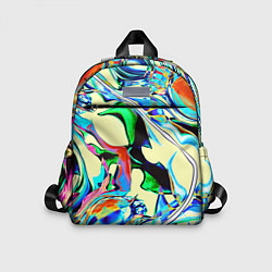 Детский рюкзак Яркие абстрактные разводы, цвет: 3D-принт