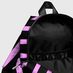 Детский рюкзак Полосы розовой зебры, цвет: 3D-принт — фото 2