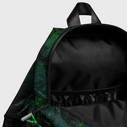 Детский рюкзак Зеленая объемная текстура, цвет: 3D-принт — фото 2