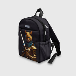 Детский рюкзак Рыцарский кот, цвет: 3D-принт — фото 2