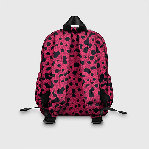 Детский рюкзак Пятнистый паттерн розовый / 3D-принт – фото 2