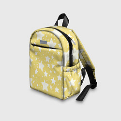 Детский рюкзак Большие звёзды жёлтый, цвет: 3D-принт — фото 2