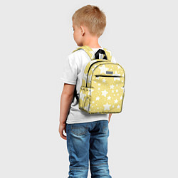 Детский рюкзак Большие звёзды жёлтый, цвет: 3D-принт — фото 2