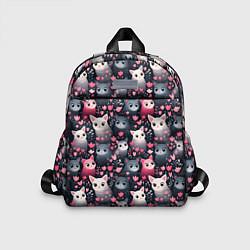 Детский рюкзак Котики цветочки милота, цвет: 3D-принт