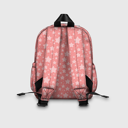Детский рюкзак Розовый паттерн со звёздами / 3D-принт – фото 2