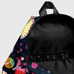 Детский рюкзак Грибы рисованные узор, цвет: 3D-принт — фото 2