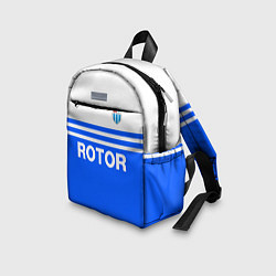 Детский рюкзак ФК Ротор - синии линии, цвет: 3D-принт — фото 2