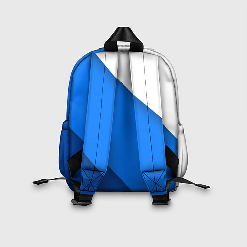 Детский рюкзак Volkswagen - голубые линии / 3D-принт – фото 2