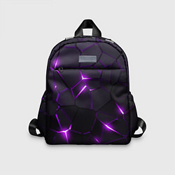 Детский рюкзак Неоновые плиты с фиолетовым свечением