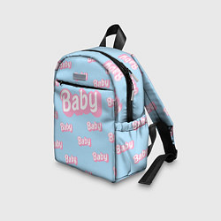 Детский рюкзак Baby - Barbie style: blue pattern, цвет: 3D-принт — фото 2