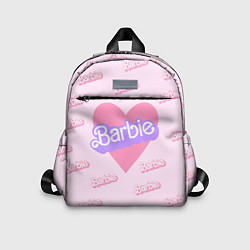 Детский рюкзак Барби и розовое сердце: паттерн