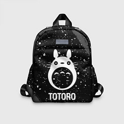 Детский рюкзак Totoro glitch на темном фоне, цвет: 3D-принт