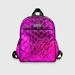 Детский рюкзак Объемные розовые соты, цвет: 3D-принт