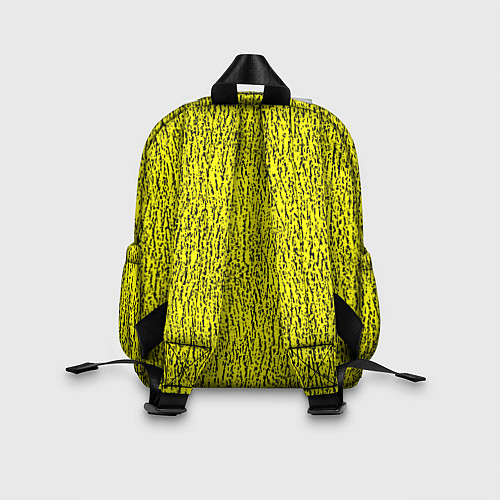 Детский рюкзак Паттерн жёлтый в чёрную крапинку / 3D-принт – фото 2