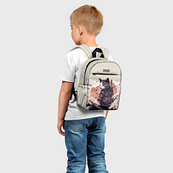 Детский рюкзак Боевой котенок ниндзя - японская сакура, цвет: 3D-принт — фото 2