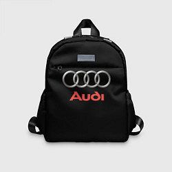 Детский рюкзак Audi sport на чёрном, цвет: 3D-принт