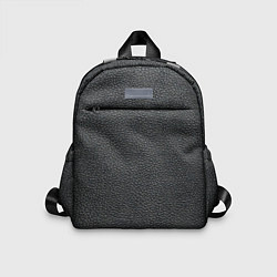 Детский рюкзак Кожаная чёрная текстура, цвет: 3D-принт