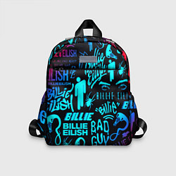 Детский рюкзак Billie Eilish neon pattern, цвет: 3D-принт