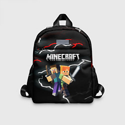 Детский рюкзак Майнкрафт молнии, цвет: 3D-принт