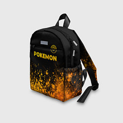 Детский рюкзак Pokemon - gold gradient: символ сверху, цвет: 3D-принт — фото 2